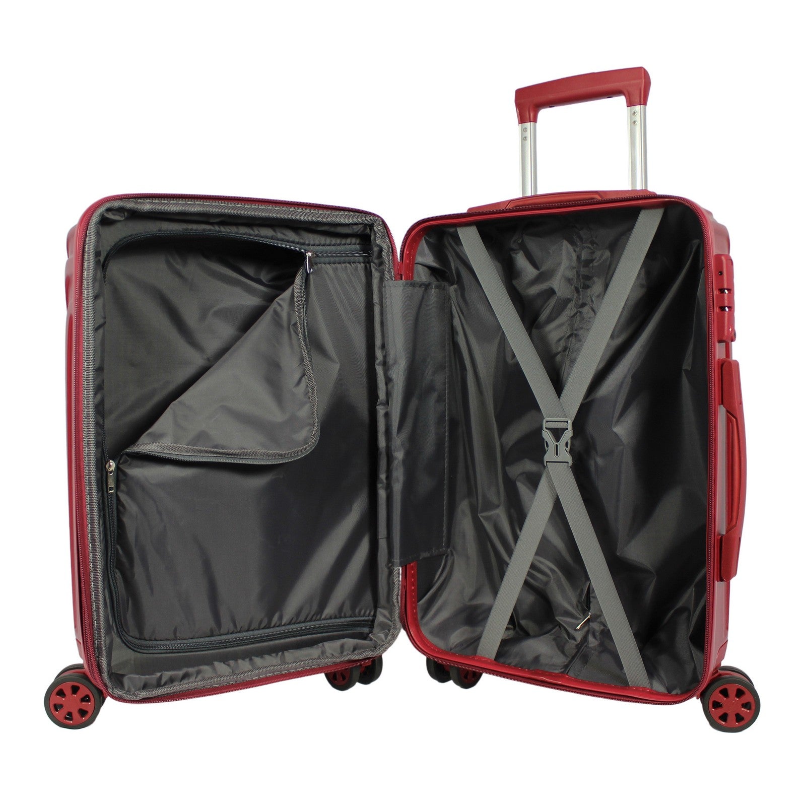 World Traveler Skyline Hardside 3-Piece Spinner Expandable Luggage Set